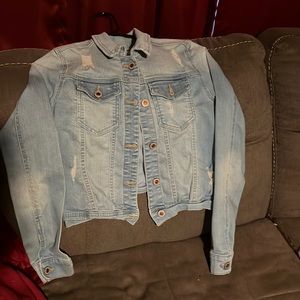 Women’s stretch denim crop Jean jacket